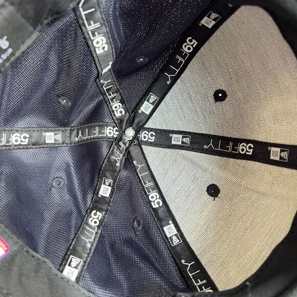 New Era Boston Red Sox Performance Cap Hat 7 1/8 Logo Blue Red Polyester MLB - Picture 7 of 9